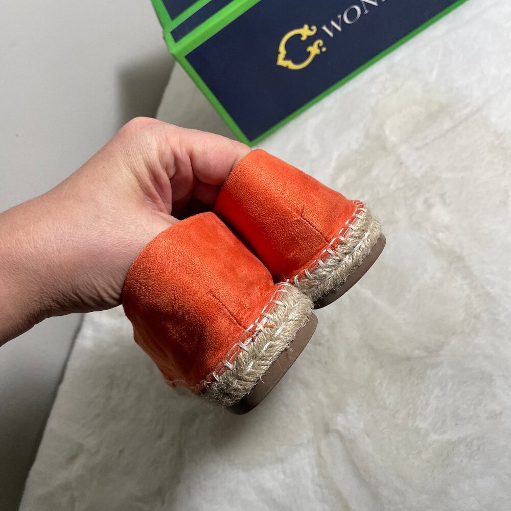 C. Wonder Color Block Microsuede Orange Hot Pink … - image 6